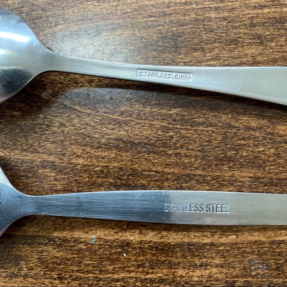 4/$15 two stainless demitasse espresso spoons